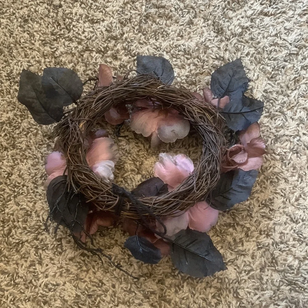 Dark flower wreath